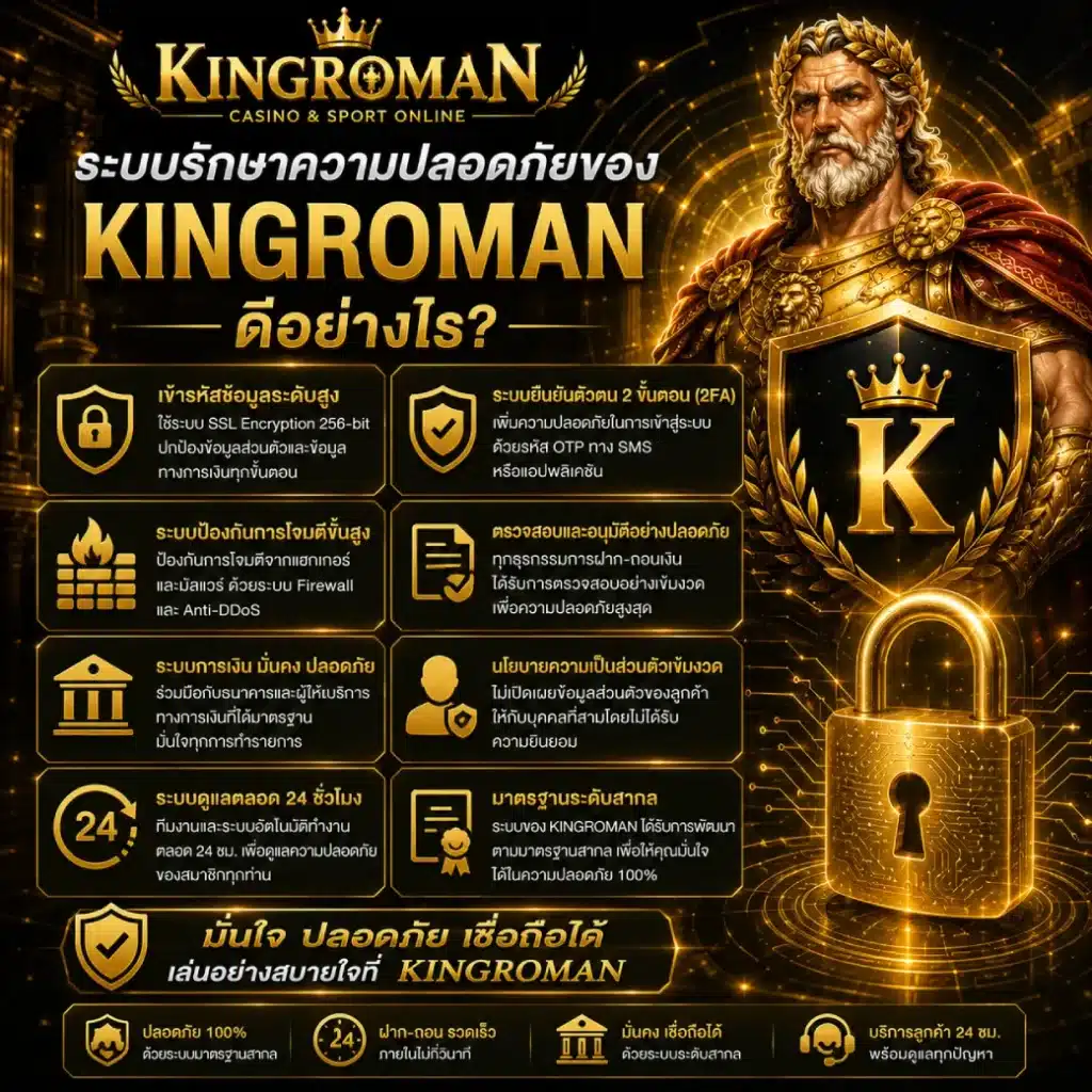 ระบบรักษาความปลอดภัยของ KINGROMAN ดีอย่างไร